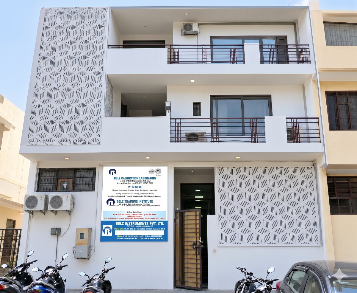 Front of the Belz Calibration Laboratory, Faridabad